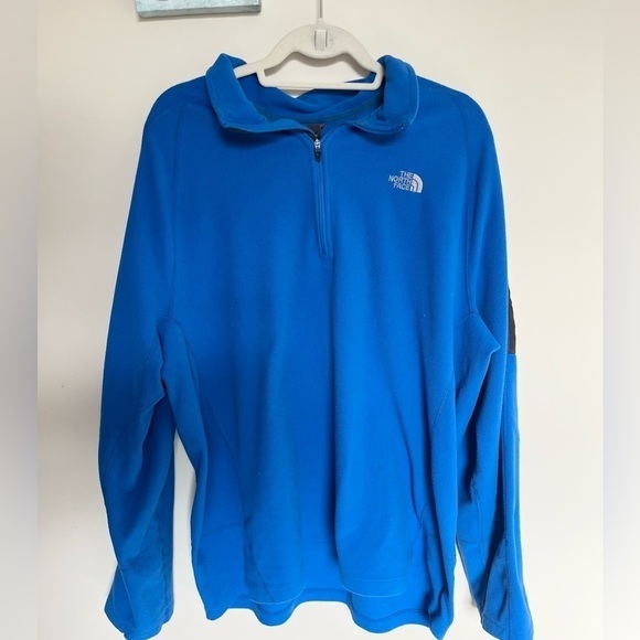 Men’s North Face Fleece 1/4 Zip Blue XXL - Picture 1 of 9
